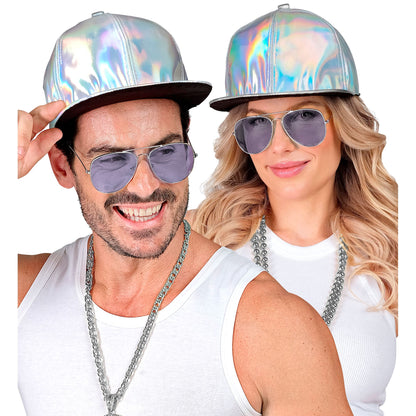 "SILBERNE HOLOGRAFISCHE BASECAP" – Ansicht 3