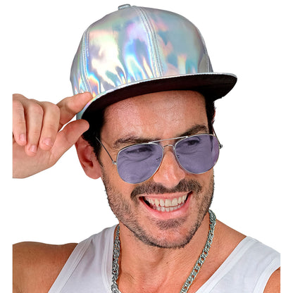 "SILBERNE HOLOGRAFISCHE BASECAP" – Ansicht 4