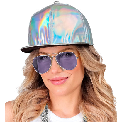"SILBERNE HOLOGRAFISCHE BASECAP" – Ansicht 5