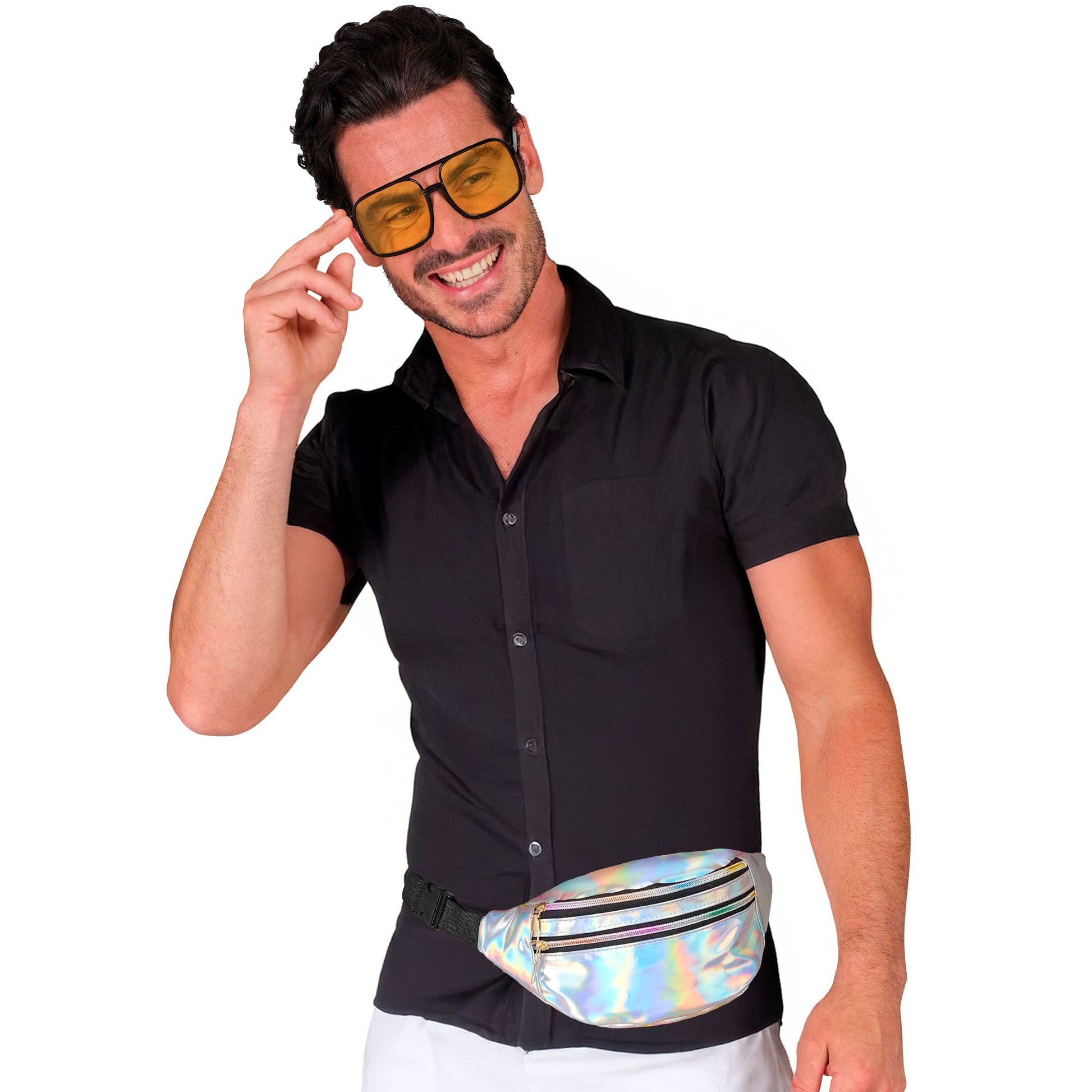 "SILBERNE HOLOGRAFISCHE GÜRTELTASCHE" – Ansicht 5