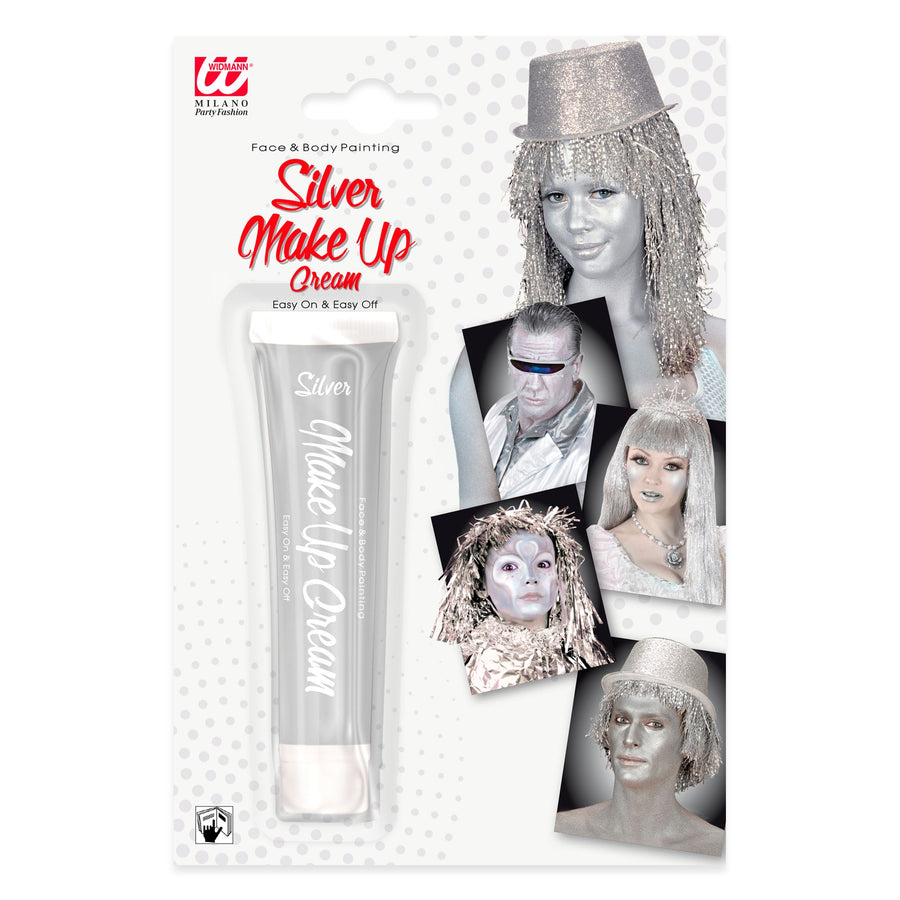 "SILBERNE SCHMINKE IN TUBE" - 28 ml – Vorderansicht
