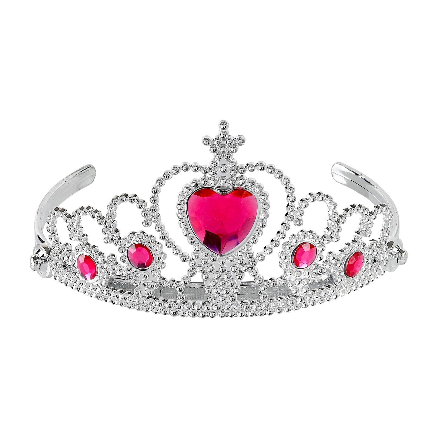 "SILBERNE TIARA MIT PINKEN EDELSTEINEN" – Vorderansicht