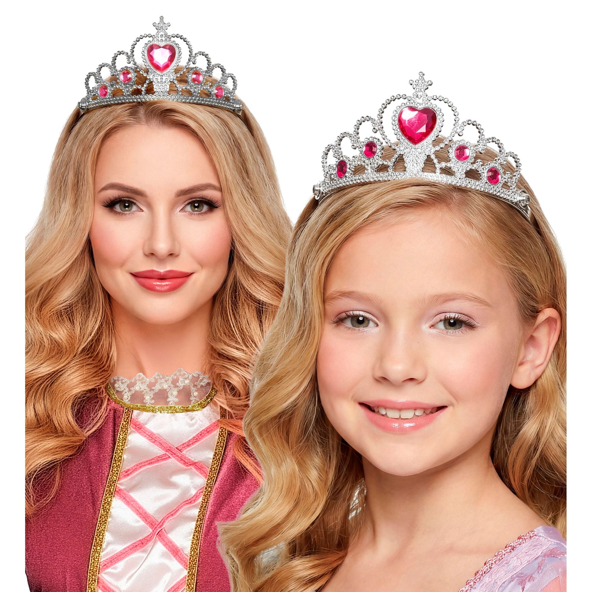 "SILBERNE TIARA MIT PINKEN EDELSTEINEN" – Ansicht 3