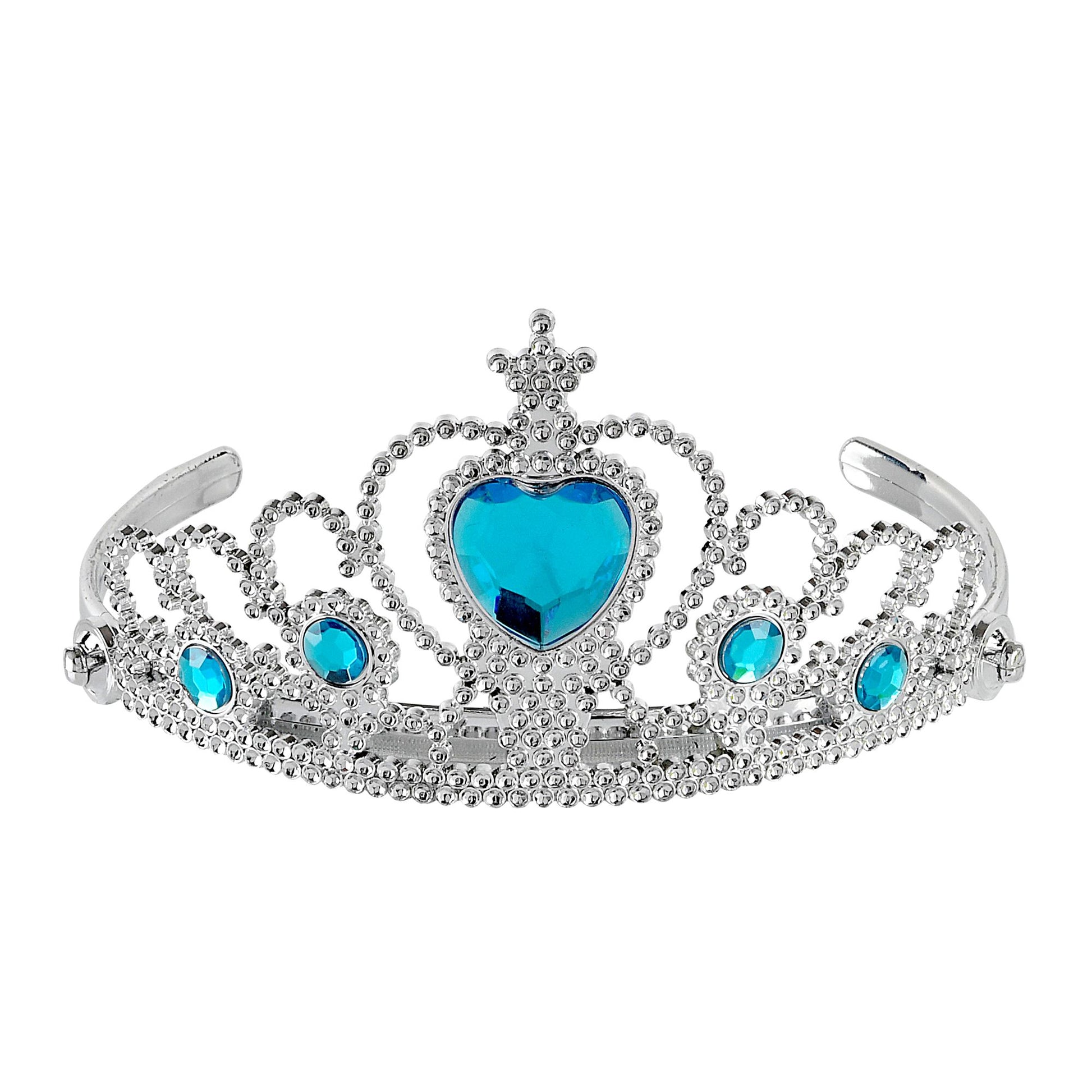 "SILBERNE TIARA MIT TÜRKISEN EDELSTEINEN" – Vorderansicht