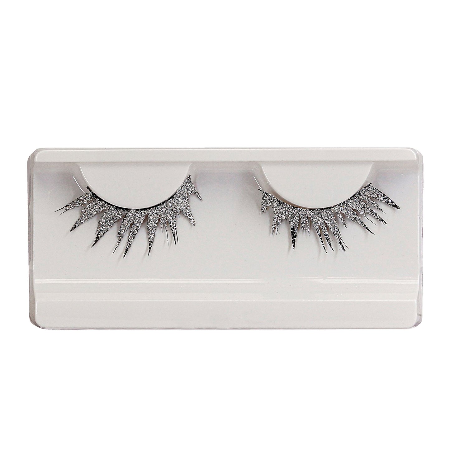 "SILBERNE WIMPERN" in Box mit Kleber in Glasflasche – Detailansicht