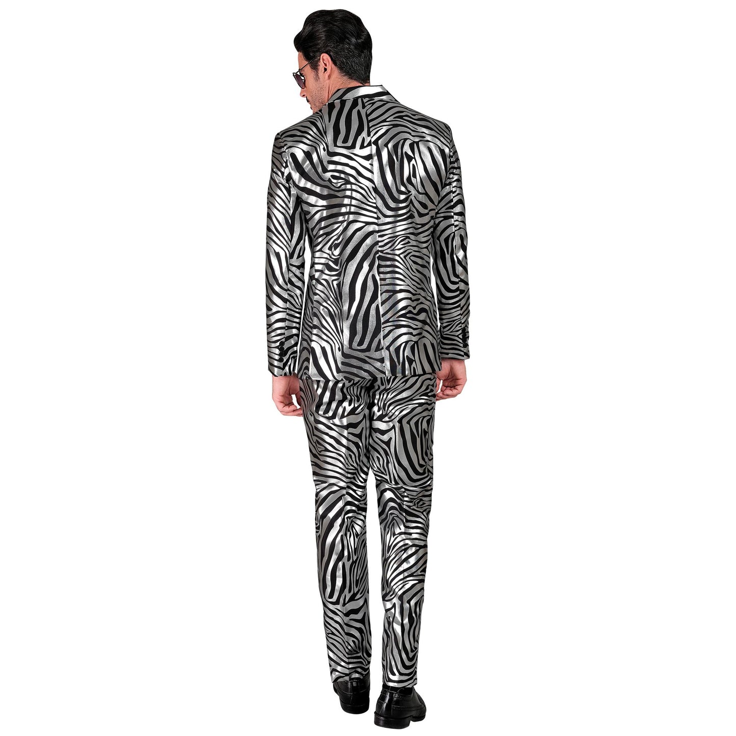 "SILBERNER ANIMAL PRINT PARTY FASHION ANZUG" (Jackett, Hose) – Ansicht 4