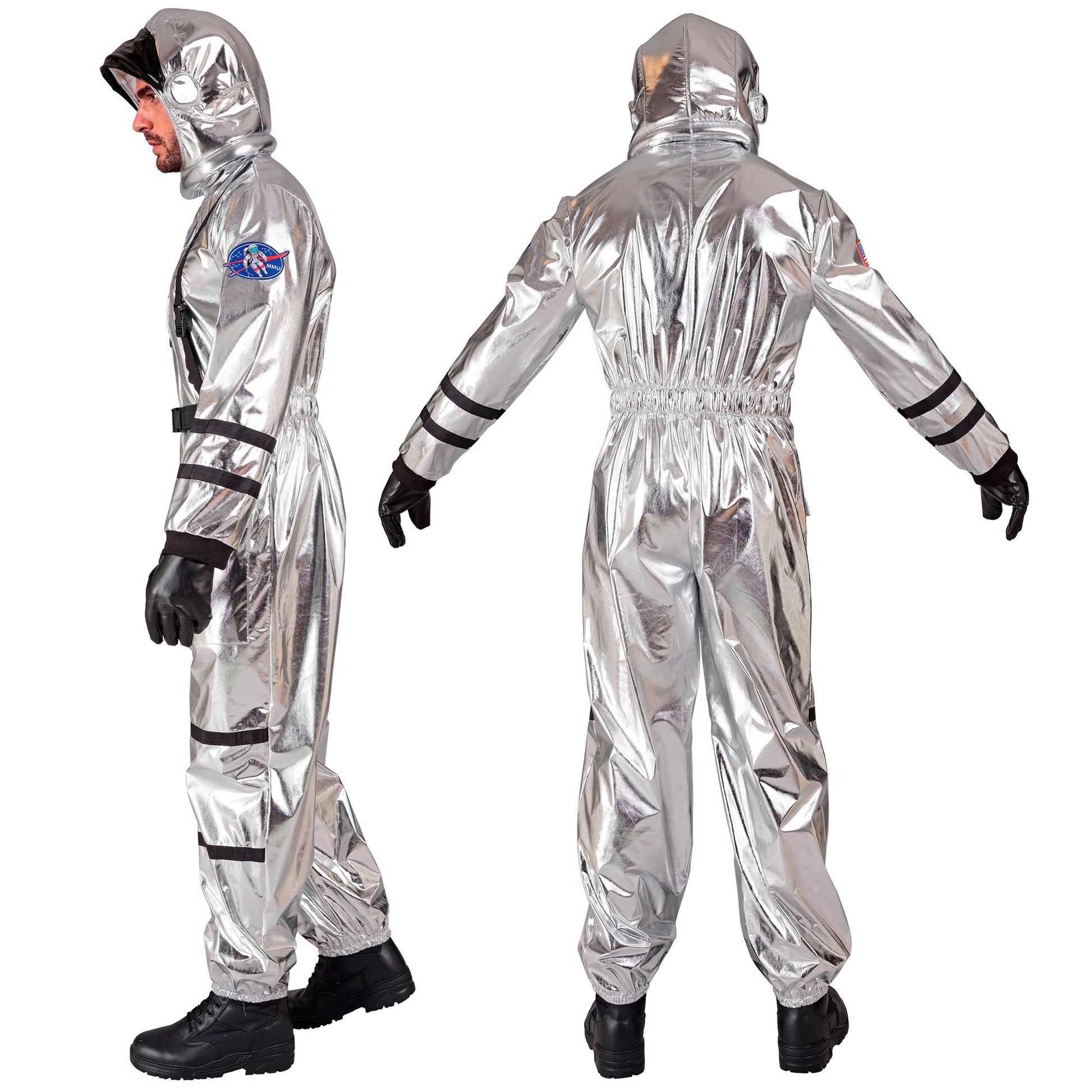 "SILBERNER ASTRONAUT" (Overall, Helm) – Ansicht 3