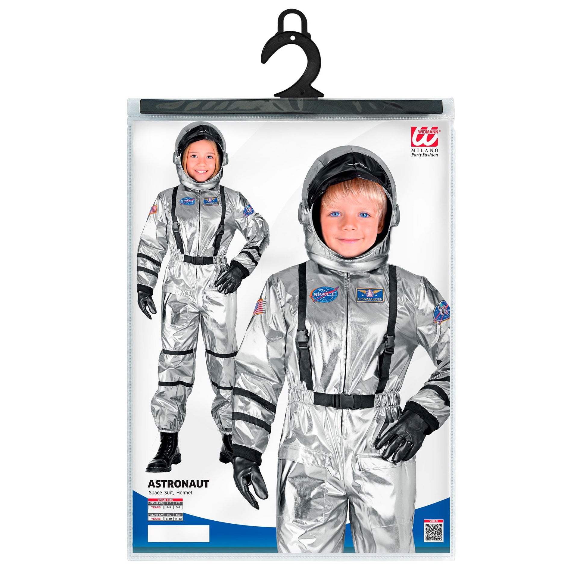 "SILBERNER ASTRONAUT" (Overall, Helm) – Ansicht 5