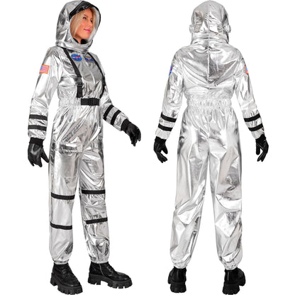 "SILBERNER ASTRONAUT" (Overall, Helm) – Ansicht 3