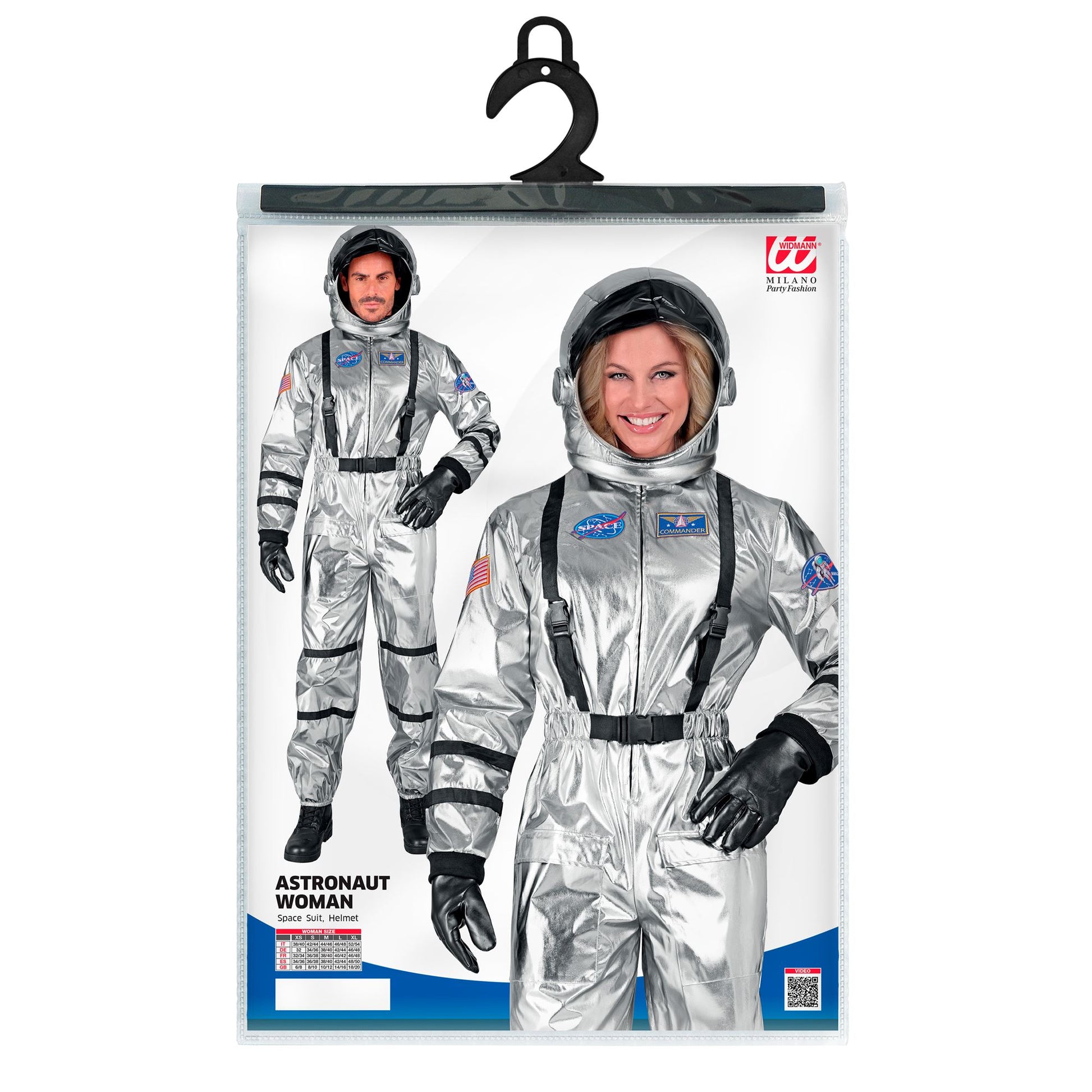 "SILBERNER ASTRONAUT" (Overall, Helm) – Ansicht 4