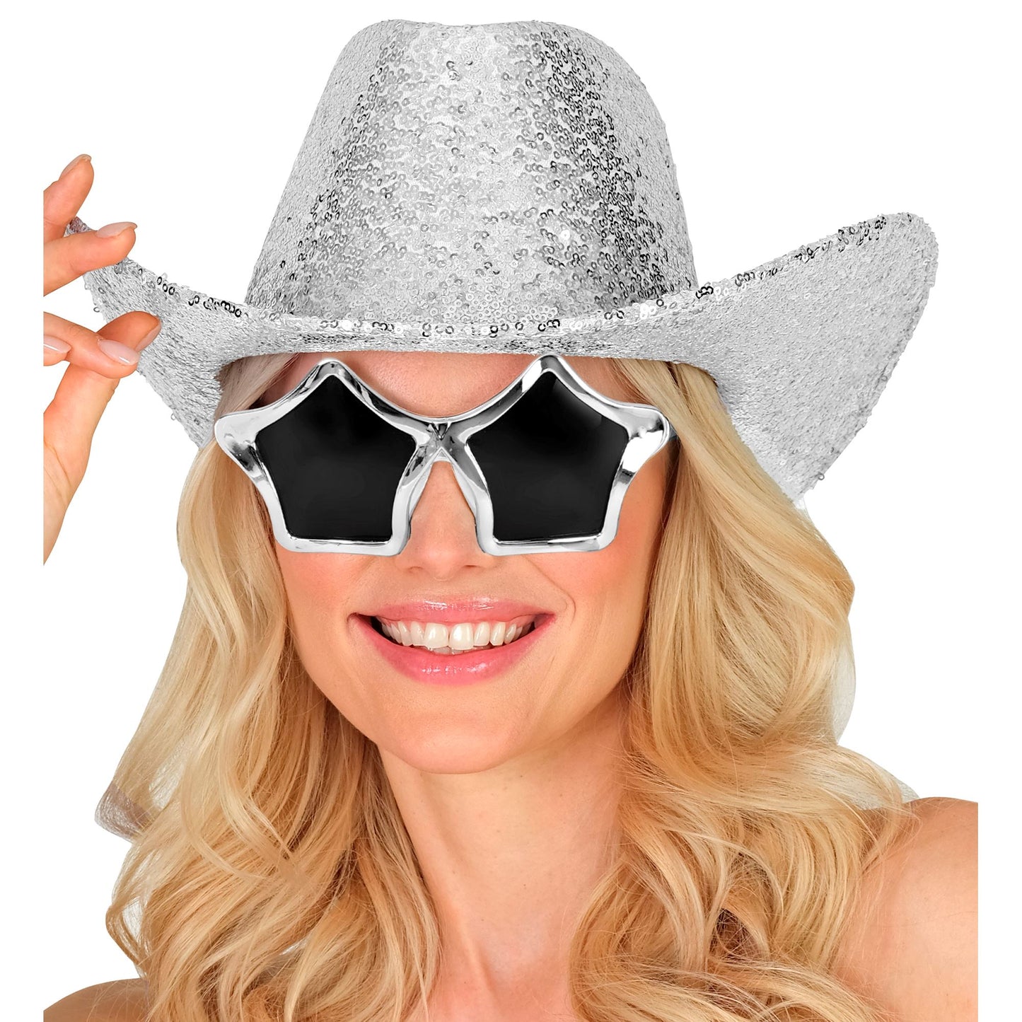 "SILBERNER PAILLETTEN COWBOY HUT" – Ansicht 4