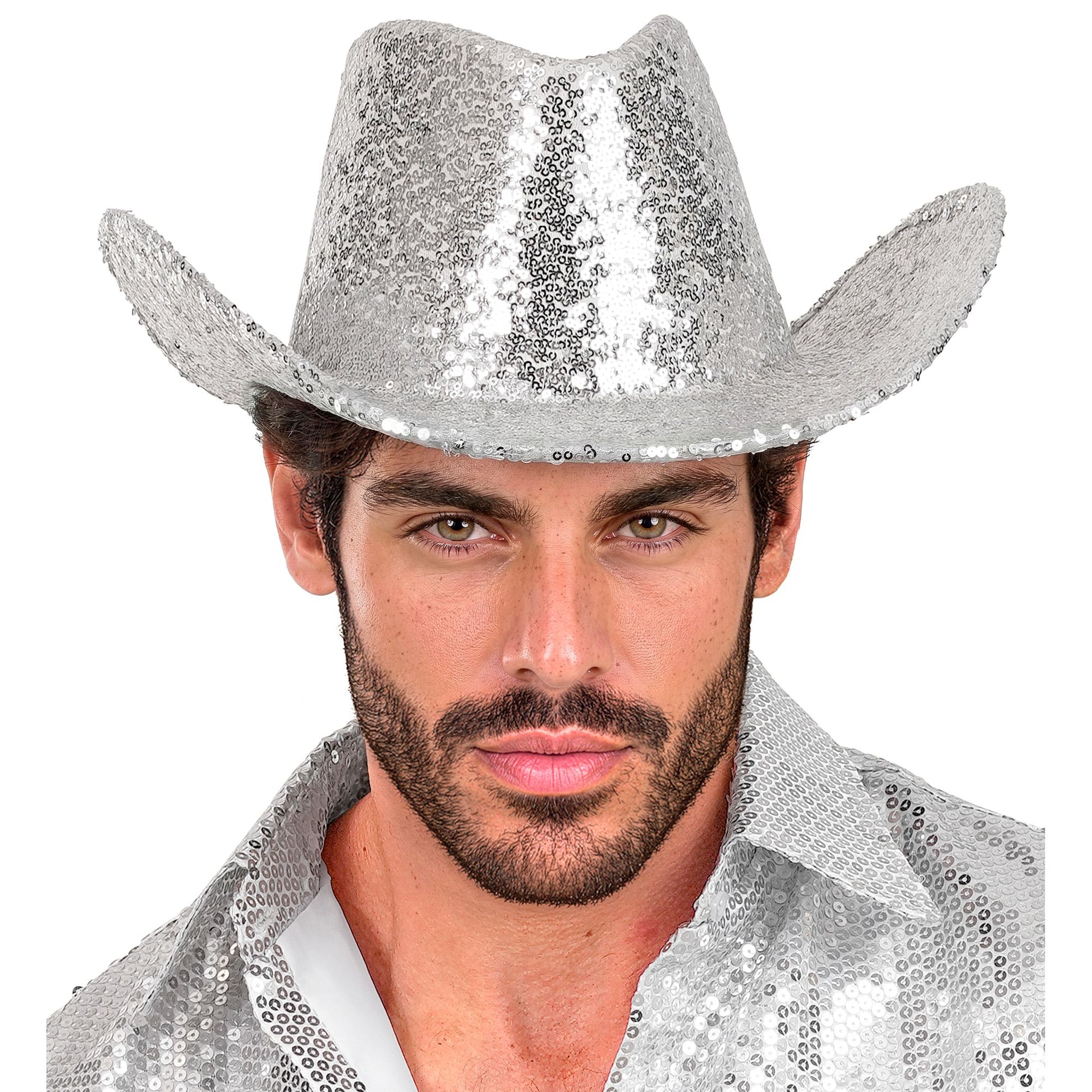 "SILBERNER PAILLETTEN COWBOY HUT" – Ansicht 5