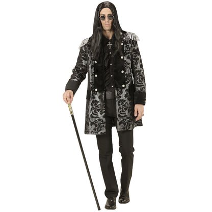 Widmann Silberner Jacquard Parade Frack Herren – Seitenansicht