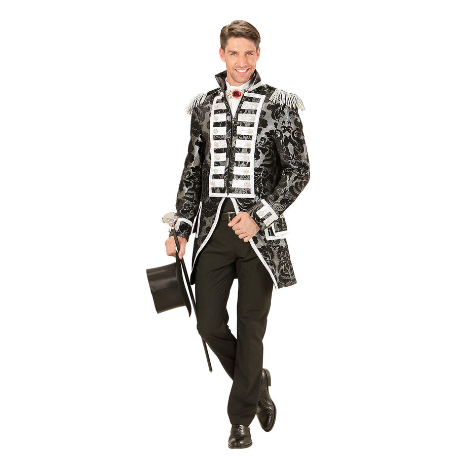 Widmann Herrenfrack Silber Jacquard Slim Fit Ansicht – Produktansicht