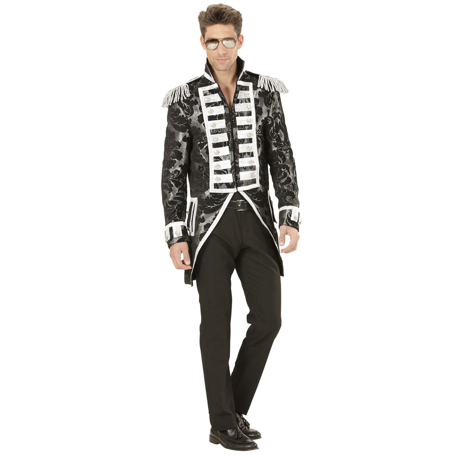 Widmann Herrenfrack Silber Jacquard Slim Fit Ansicht – Detailansicht