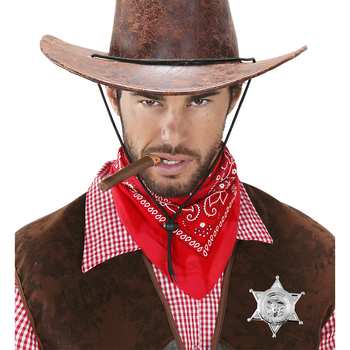 "SILBERNER SHERIFFSTERN" aus Metall – Ansicht 3