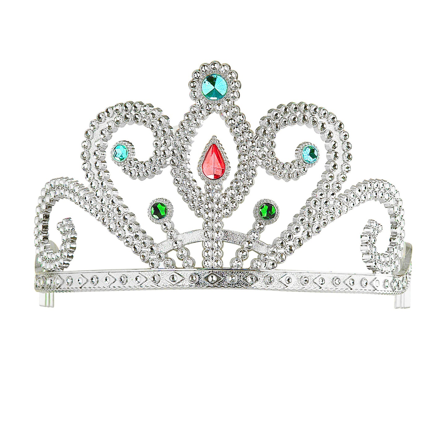 "SILBERNES DIADEM MIT SCHMUCKSTEINEN" – Vorderansicht