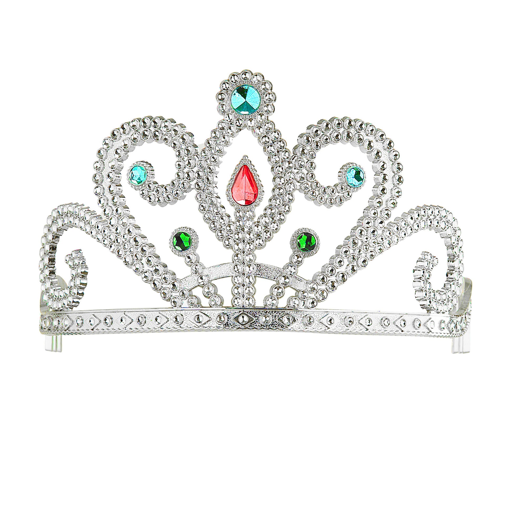 "SILBERNES DIADEM MIT SCHMUCKSTEINEN" – Vorderansicht