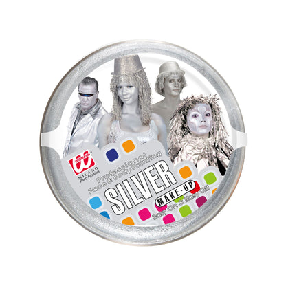 "SILBERNES MAKE UP IN SCHALE" - 25 g – Vorderansicht