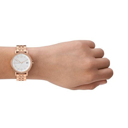 SKAGEN DENMARK SIGNATUR LILLE SKW3136 Only Time Armbanduhr 34 mm Gold ansicht-3