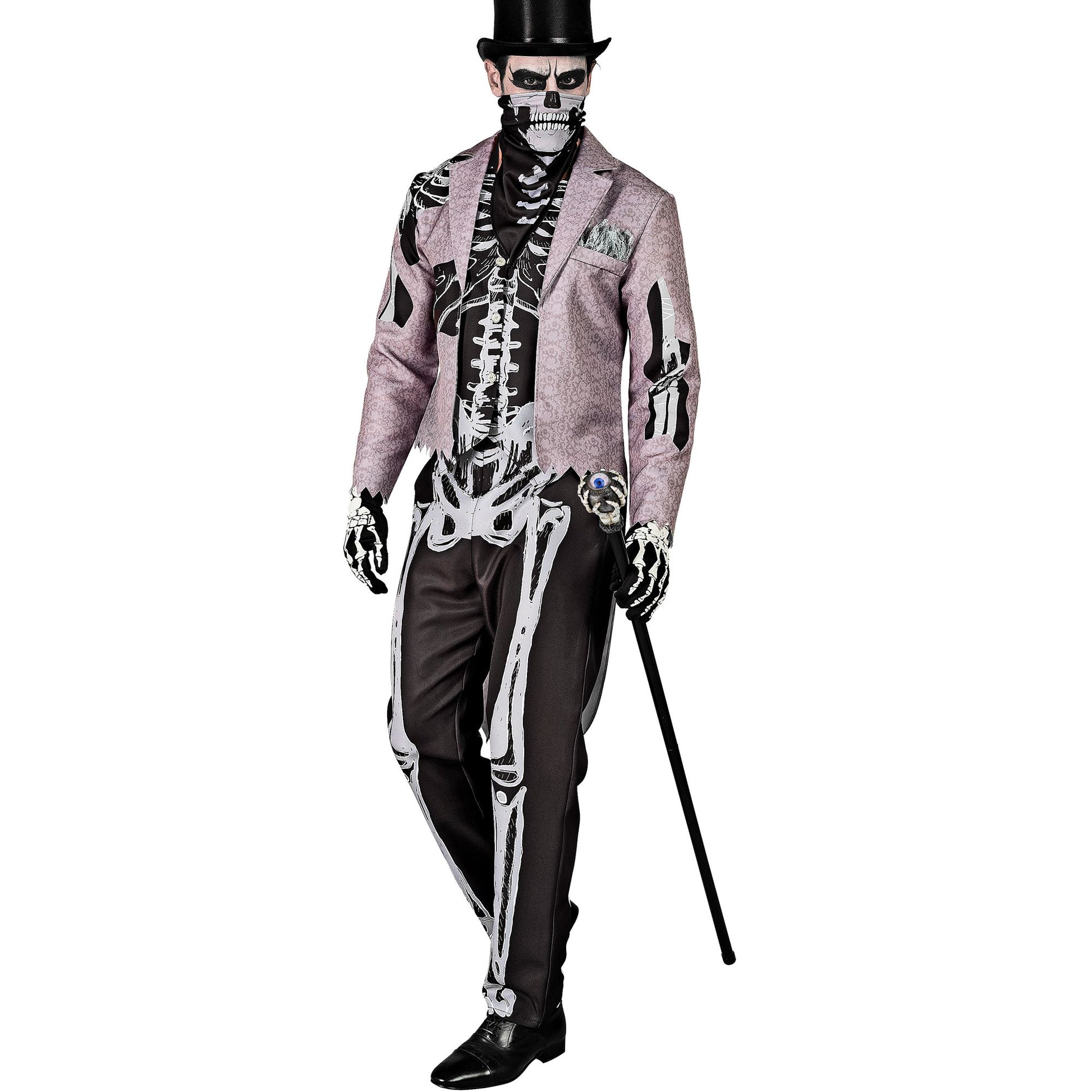 "SKELEGROOM" (Frack mit Weste, Hose, Maske) – Detailansicht