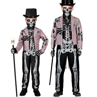 "SKELEGROOM" (Frack mit Weste, Hose, Maske) – Vorderansicht