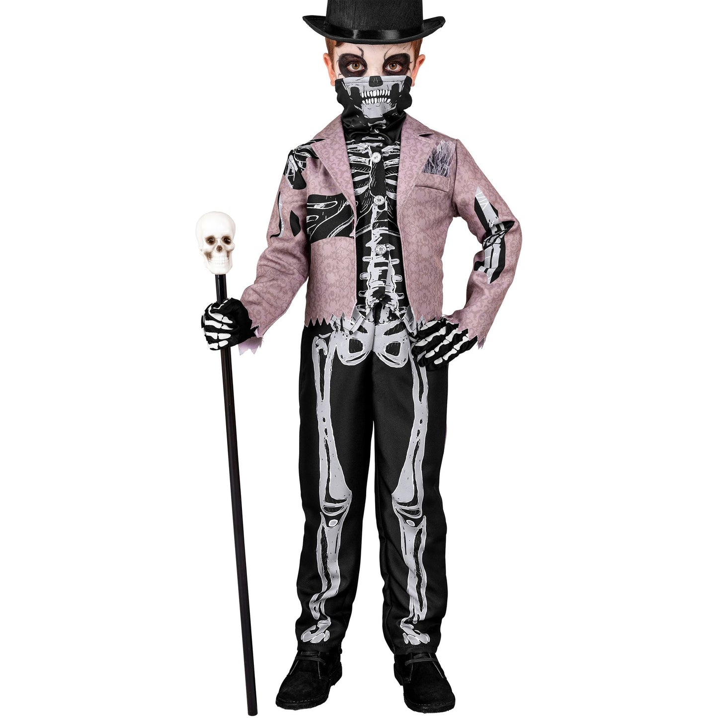 "SKELEGROOM" (Frack mit Weste, Hose, Maske) – Detailansicht