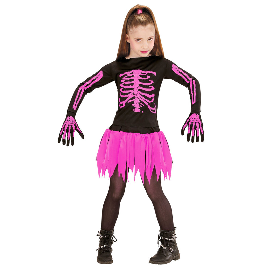 "SKELETON BALLERINA" (Rock, Shirt,Handschuhe) – Vorderansicht