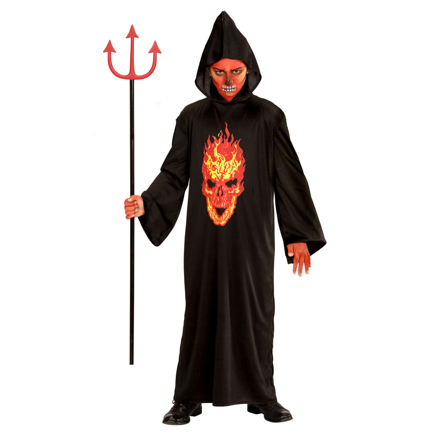 "SKELETON DEVIL" (Robe mit Kapuze) – Vorderansicht