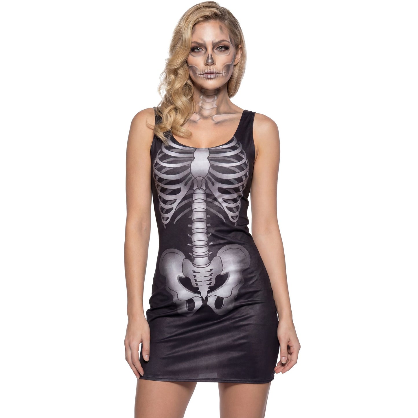 "SKELETON GIRL" (Kleid) – Vorderansicht