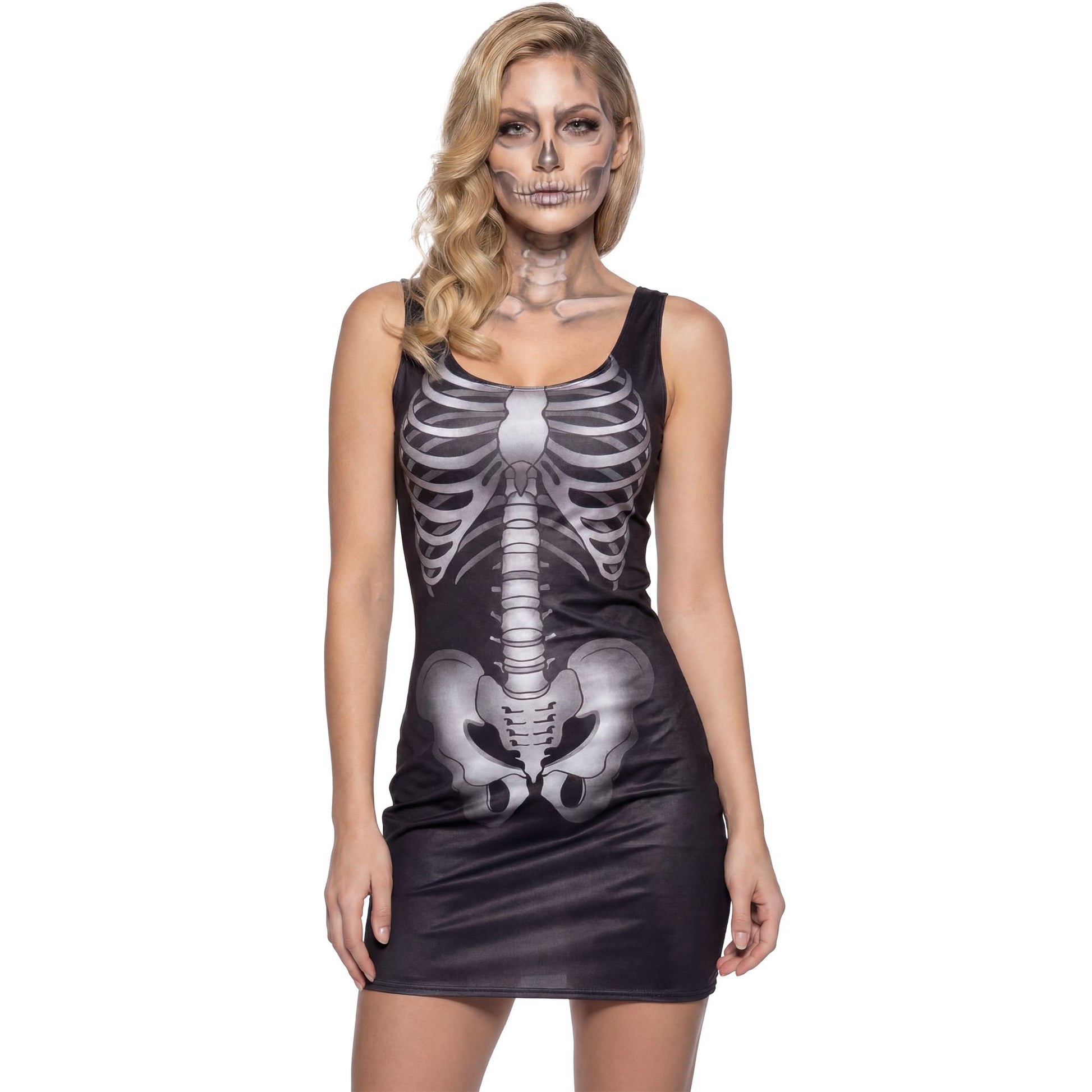 "SKELETON GIRL" (Kleid) – Vorderansicht