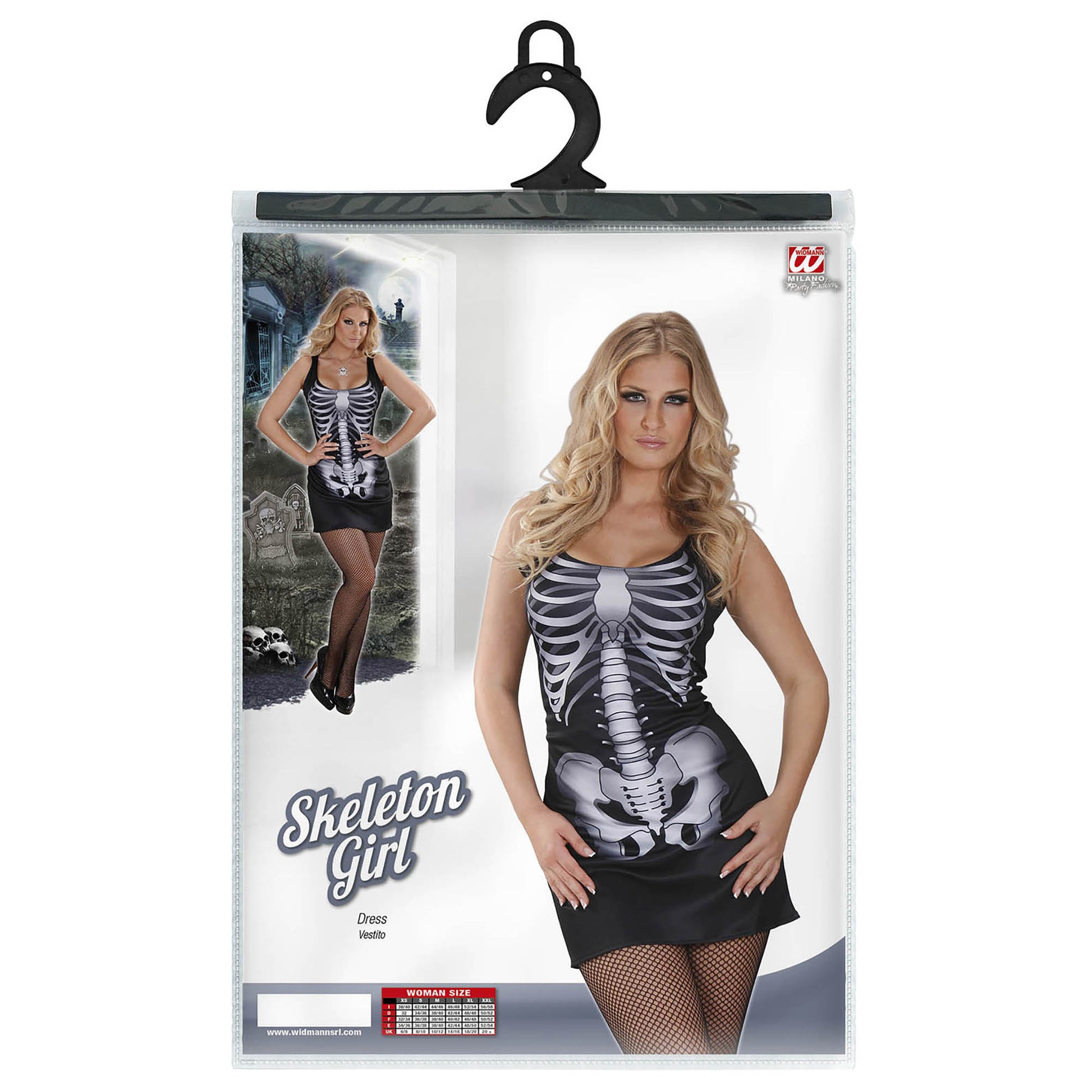 "SKELETON GIRL" (Kleid) – Detailansicht