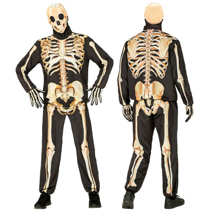 "SKELETT FAST COSTUME" (Oberteil, Hose, Handschuhe, Maske) – Ansicht 3