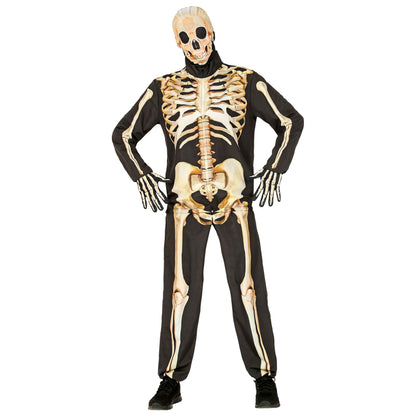 "SKELETT FAST COSTUME" (Oberteil, Hose, Handschuhe, Maske) – Ansicht 5