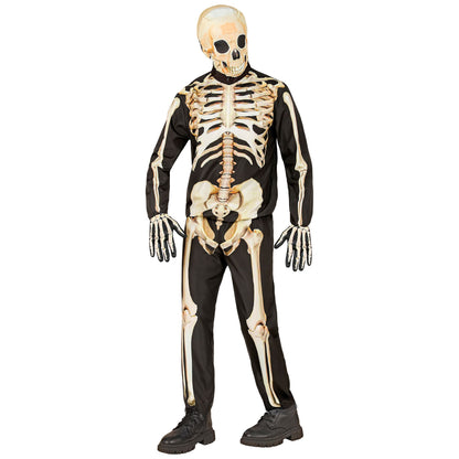 "SKELETT FAST COSTUME" (Oberteil, Hose, Handschuhe, Maske) – Ansicht 6