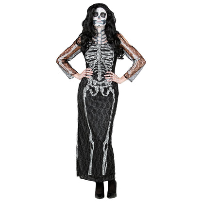 "SKELETT" (Kleid aus Spitze) – Vorderansicht