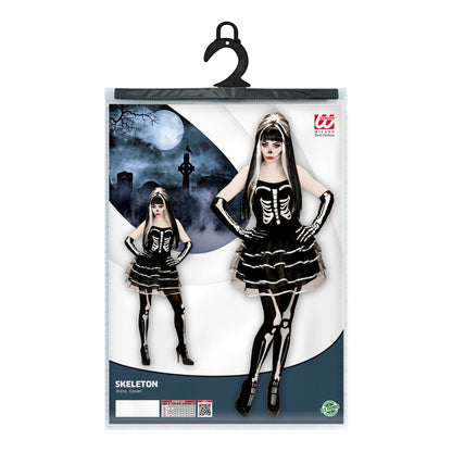 "SKELETT" (Kleid, Handschuhe) – Ansicht 4