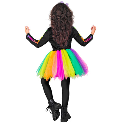 "SKELETT" (Kleid mit Tutu, Haarreif mit Schleife und Totenkopf) – Ansicht 4