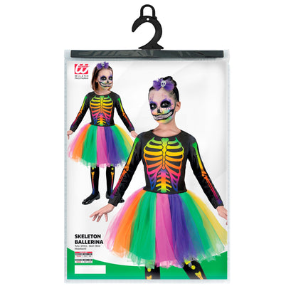 "SKELETT" (Kleid mit Tutu, Haarreif mit Schleife und Totenkopf) – Ansicht 5
