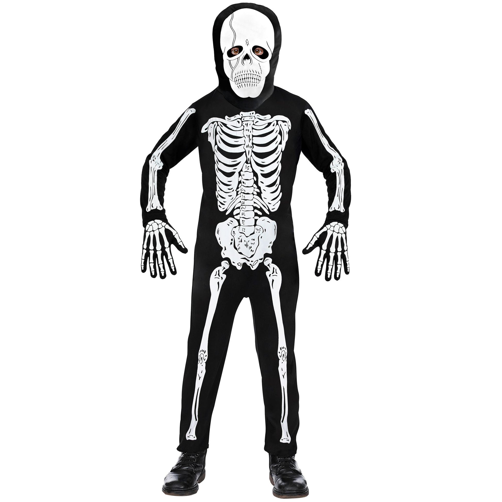 "SKELETT" (Kostüm, Maske) – Vorderansicht