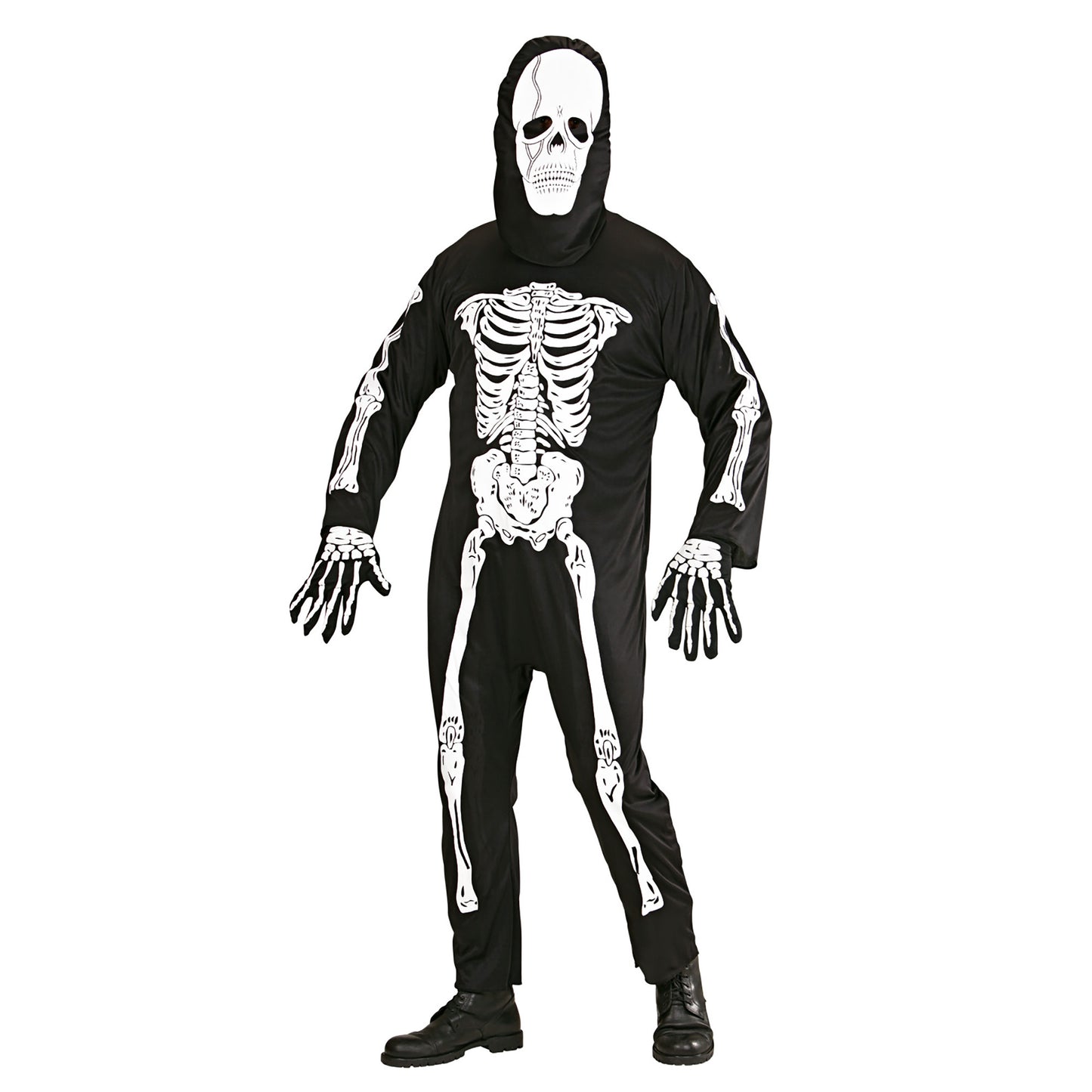 "SKELETT" (Kostüm, Maske) – Vorderansicht