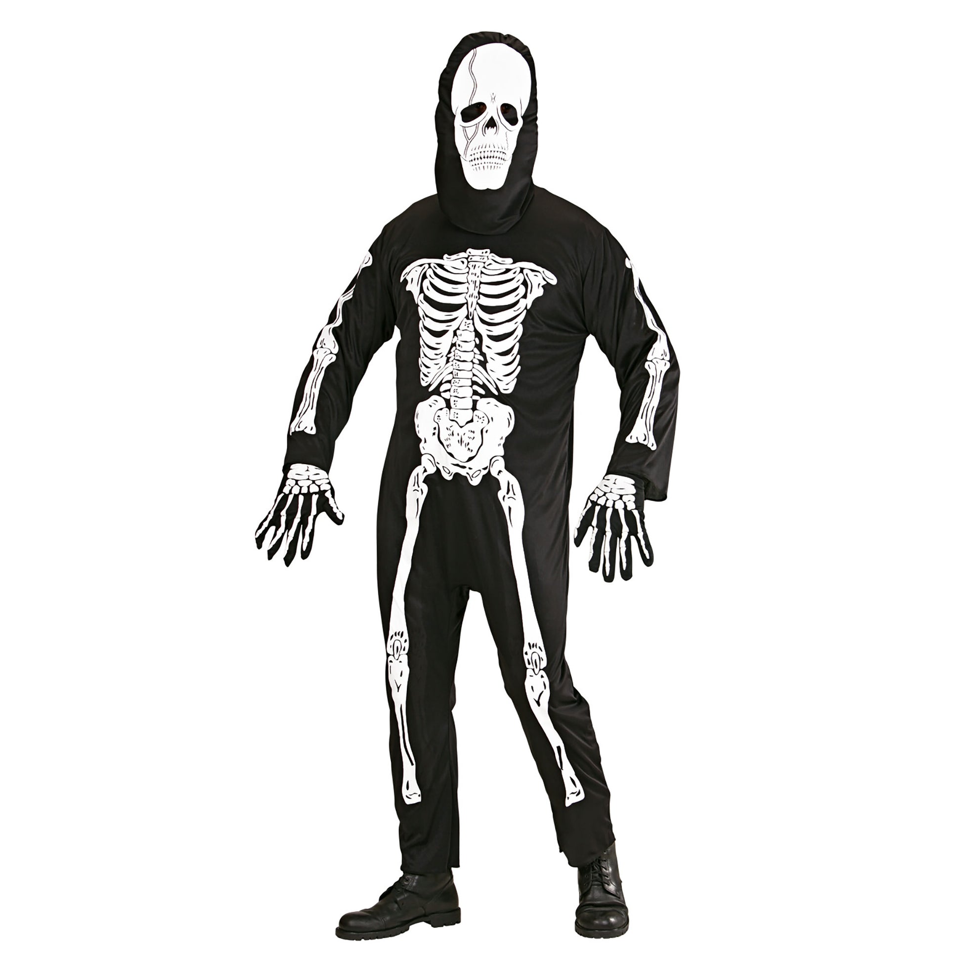 "SKELETT" (Kostüm, Maske) – Vorderansicht