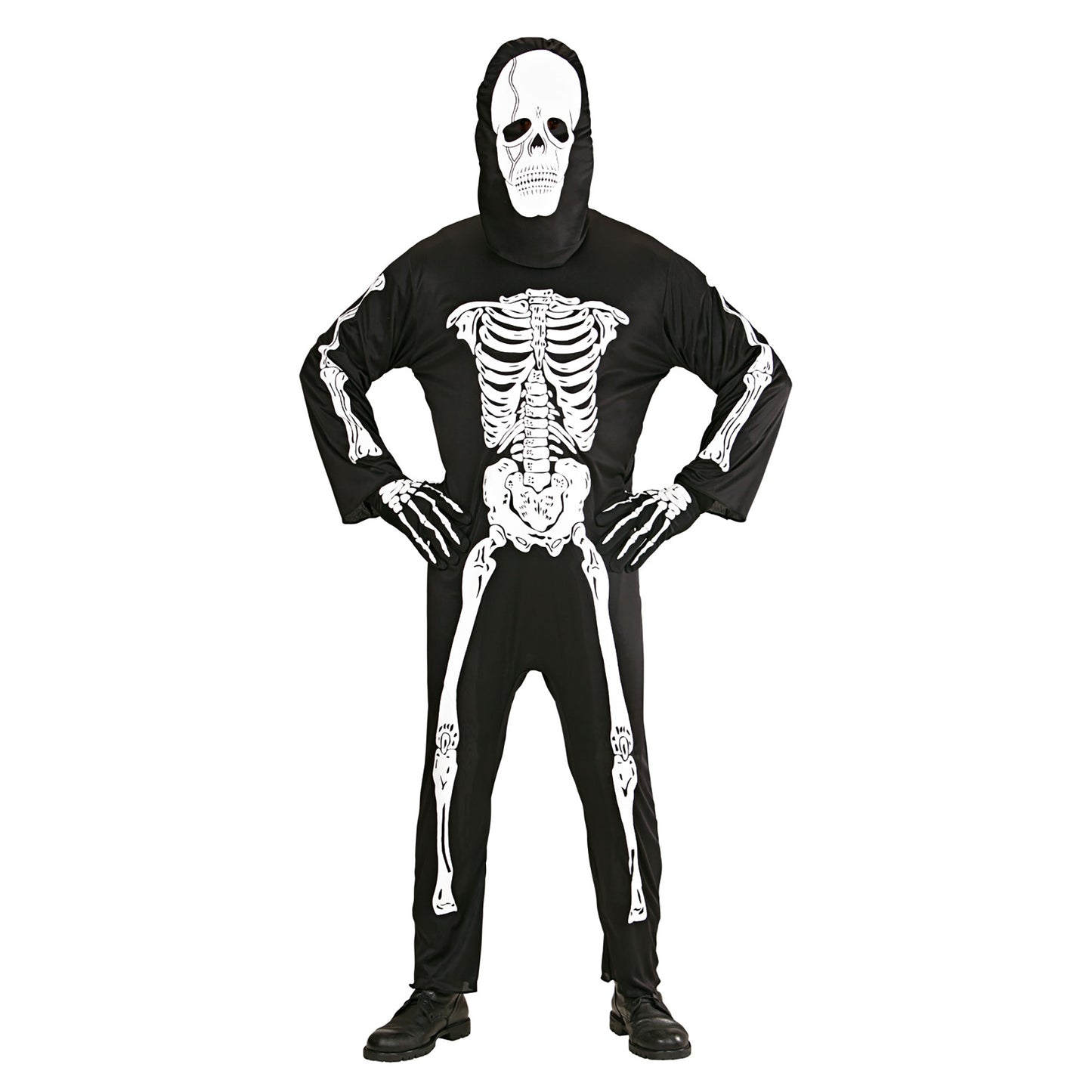 "SKELETT" (Kostüm, Maske) – Detailansicht