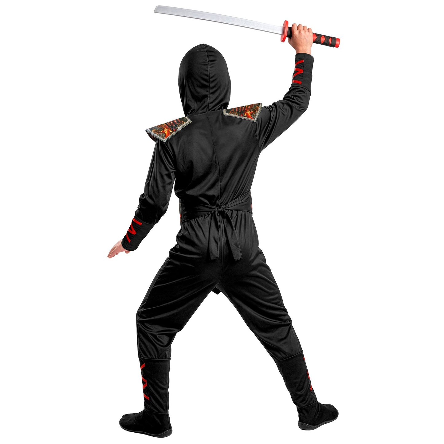 "SKELETT NINJA" (Overall, Brustrüstung mit Gürtel, Kapuze, Maske) – Ansicht 3