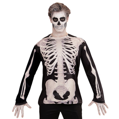 "SKELETTMANN" (Longsleeve) – Vorderansicht