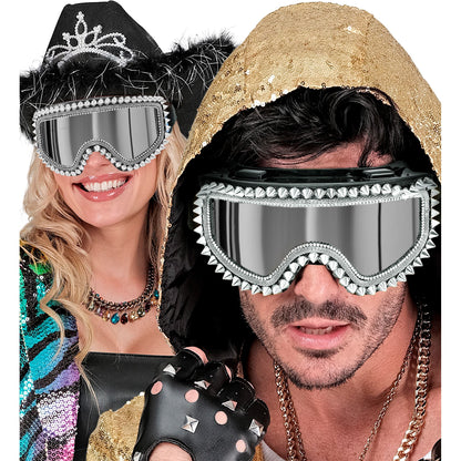 "SKIBRILLE APRÈS-SKI / FESTIVAL MIT SILBERNEN NIETEN UND STRASS" – Ansicht 3