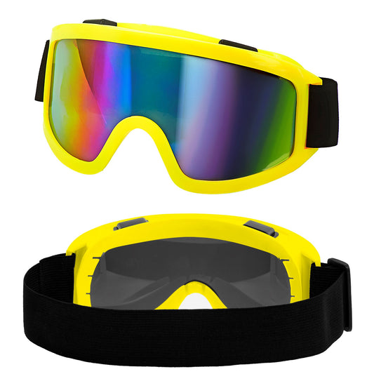 "SKIBRILLE APRÈS-SKI / FESTIVAL NEON GELB" – Vorderansicht
