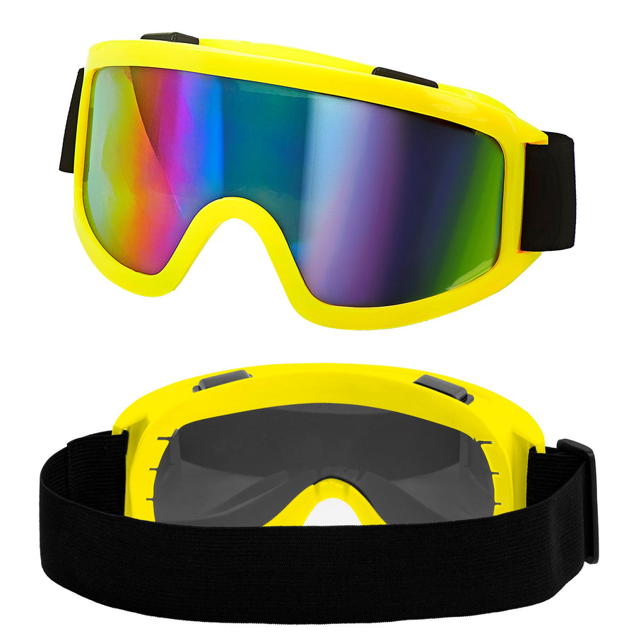 "SKIBRILLE APRÈS-SKI / FESTIVAL NEON GELB" – Vorderansicht