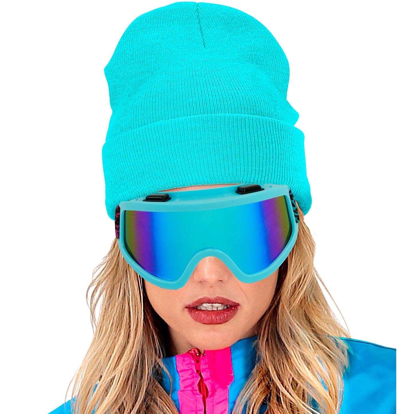 "SKIBRILLE APRÈS-SKI / FESTIVAL REGENBOGEN LEOPARDENMUSTER" – Ansicht 4