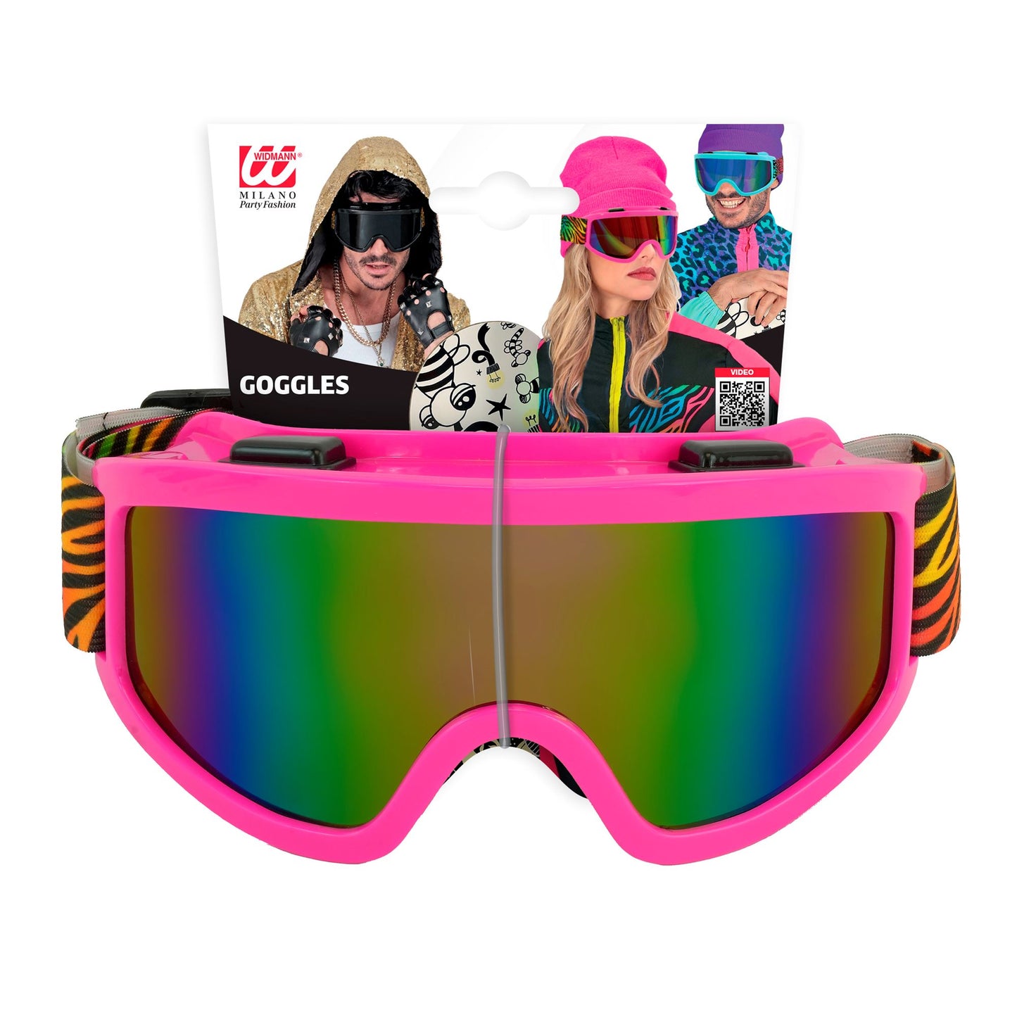 "SKIBRILLE APRÈS-SKI / FESTIVAL REGENBOGEN TIGERMUSTER" – Detailansicht